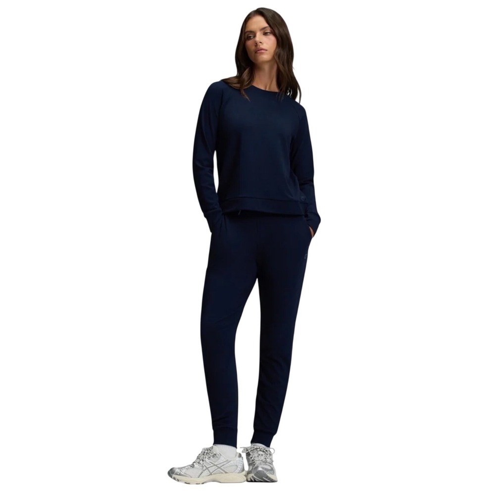 Cozy Earth Brushed Bamboo Jogger Set Navy Size Large Pullover Crew Lounge Set